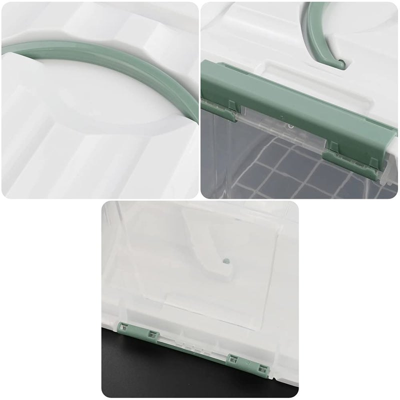 Kiddream 6-pack Clear Plastic Storage Bins with Lids, Latching Storage Box Container - Image 3